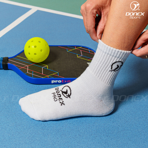 Tất thể thao Donex Gear cổ ngắn S80-01 trắng